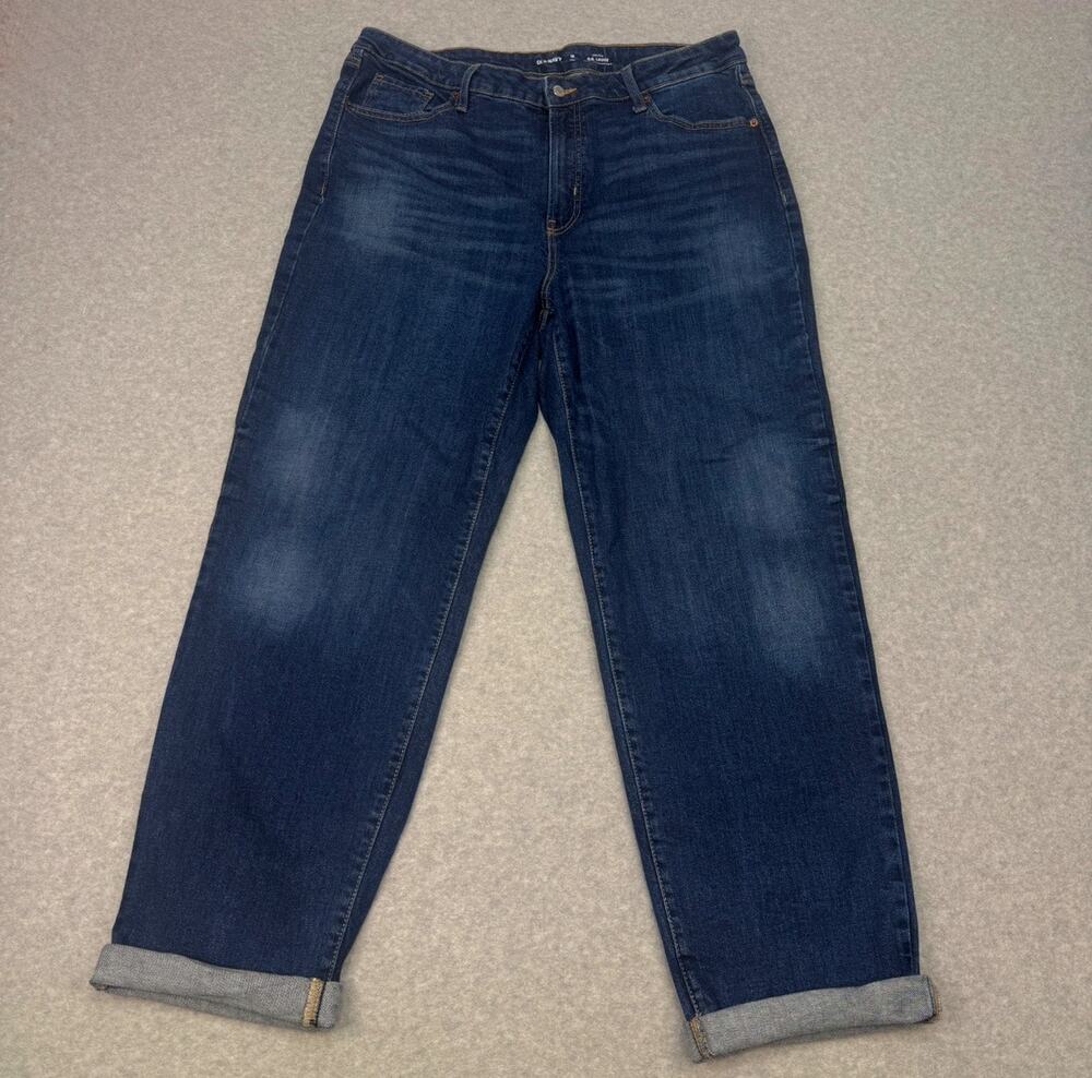 Old Navy High-Rise O.G. Loose Straight Jeans WMNS 18 Tall Blue S/492915-00 Denim